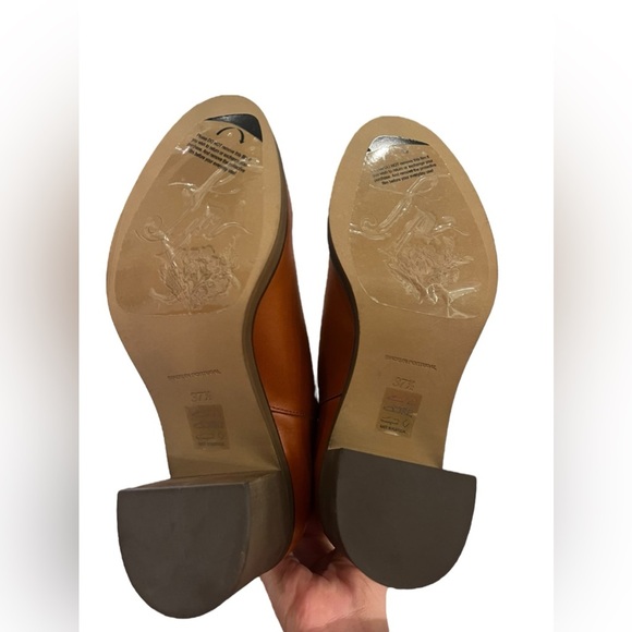 NIB Free People Women’s Tabby Leather Tuscan Tan Booties in size EU 37.5 or 6.5 - Picture 7 of 8